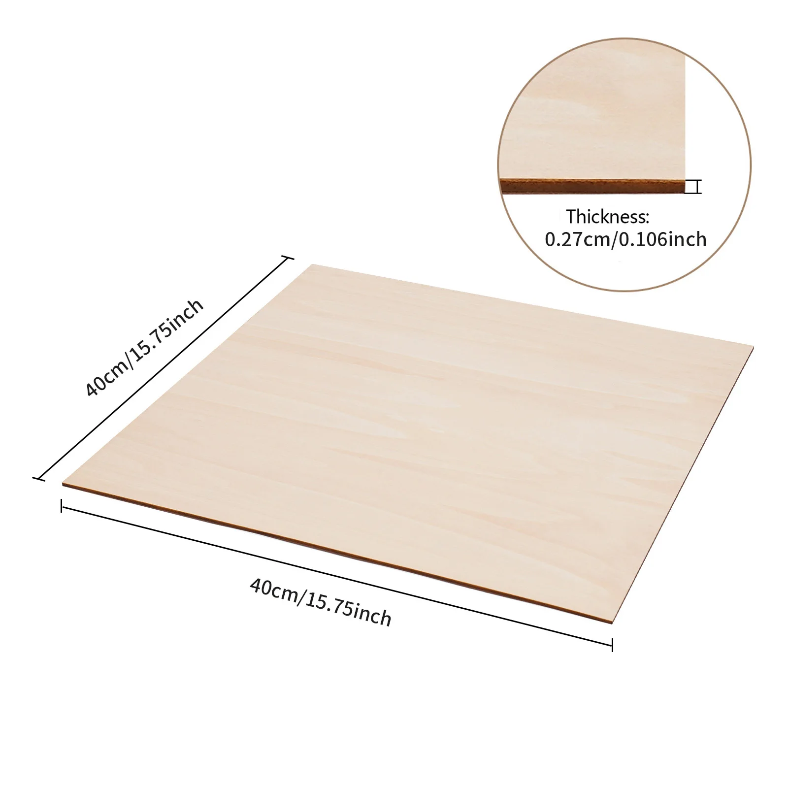 30 PCs Board for Wood Diy Home Decor Basswood Sheets Ideal Gift Rectangle Blank Wooden for Construction/Furniture/Packaging