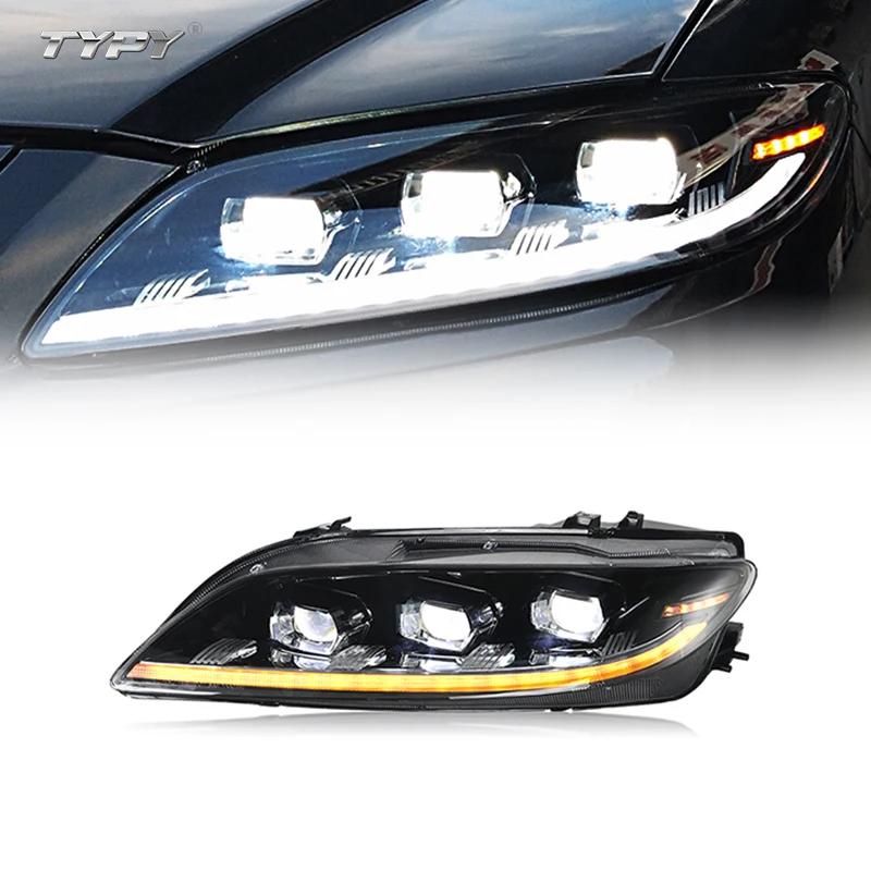 Auto lighting systems Headlight Fit Front Light Plug and Play LED Headlamp For Mazda 6 2003-2015customcustom