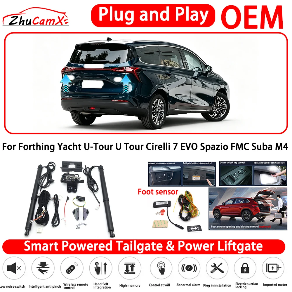 for Forthing Yacht U-Tour U Tour Cirelli 7 EVO Spazio FMC Suba M4 OEM Smart Powered Tailgate Power Liftgate Automatic Rear Trunk