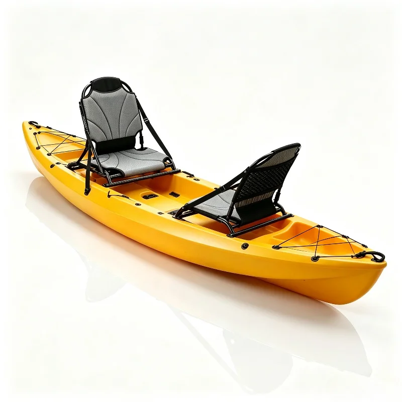 Adjustable Kayak Seat with Mesh Paddle Boat Folding Seat Aluminum Canoe Backrest Folding Chair Accessories