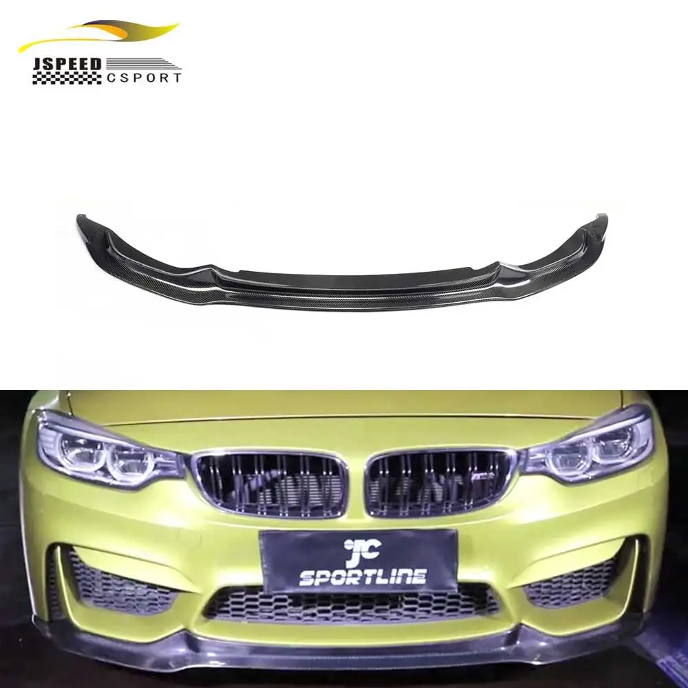

Подходит для BMW F80 M3 F82 M4 Coupe 2-дверный 2014-2017, передняя губа из углеродного волокна, передний спойлер