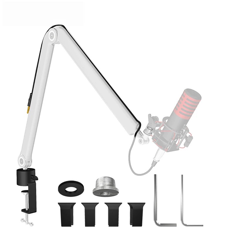 Microphone m stand Internet celebrity universal live broadcast stand 360° universal rotating arm computer tablet phone