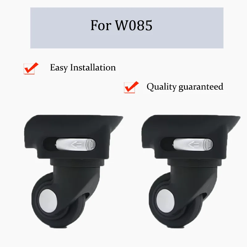

For W085 Universal Luggage Replacement Wheel Set Silent 360° Swivel Wheels with Metal Axle Core