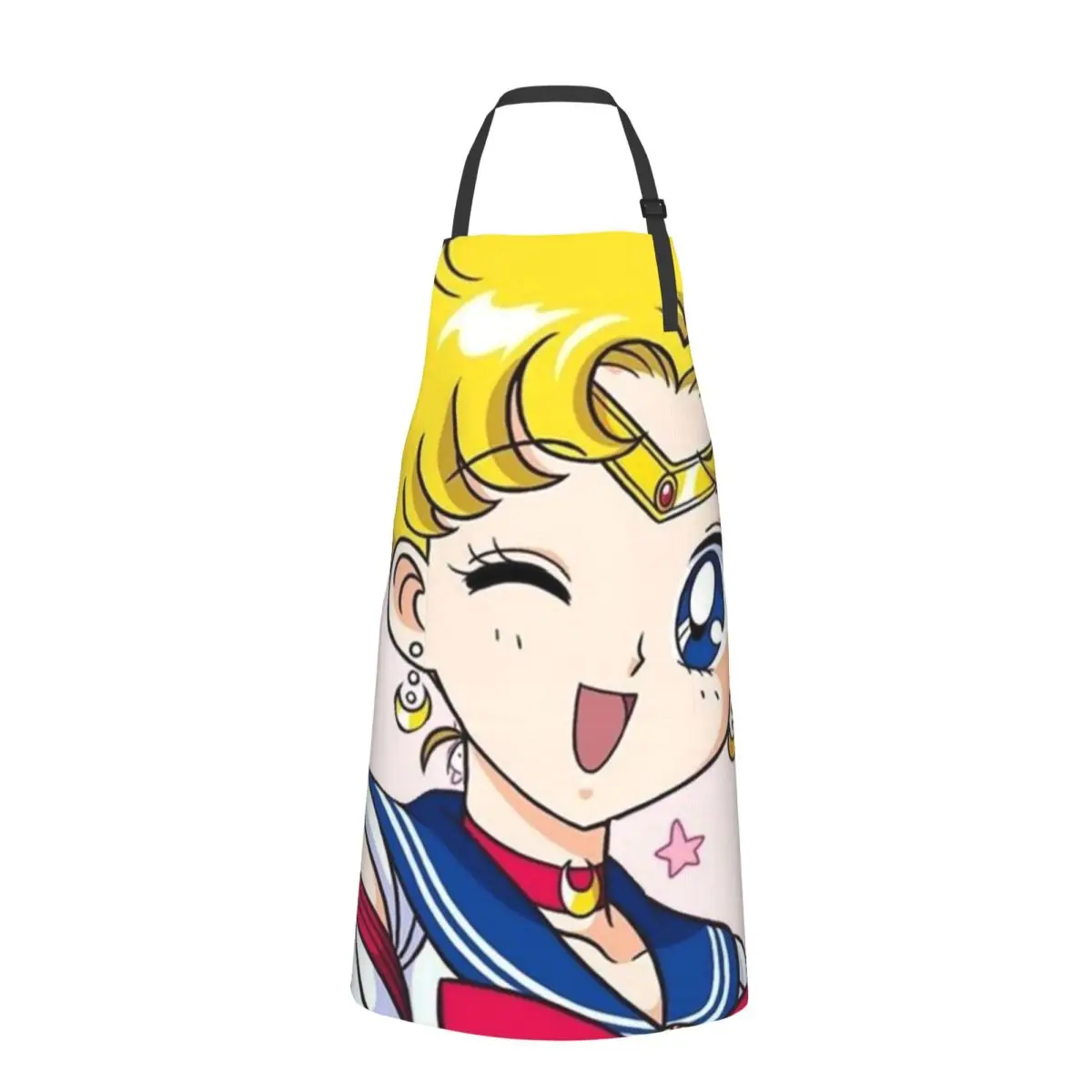 SAILOR-MOON~ Waterproof Kitchen Apron For Women/Men With Pockets Work Restaurant Shop Waiter Work Uniform