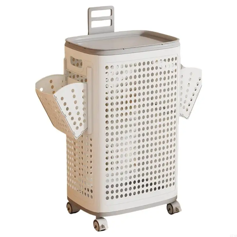 

Big Breathable Clothes Basket Reusable Dirty Clothes Bin User Friendly Hoders 37JD