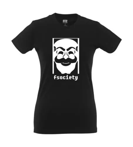 Fsociety Maske I Fun I Lustig I Sprüche I Girlie Shirt