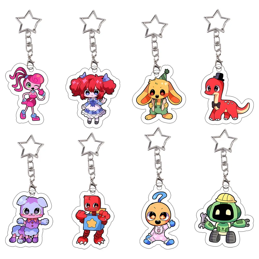 

Poppy Playtime Acrylic Keychain Mommy Long Legs Kawaii Keyring CatNap Decoration Bunzo Accessories Bag Pendant Birthday Gift