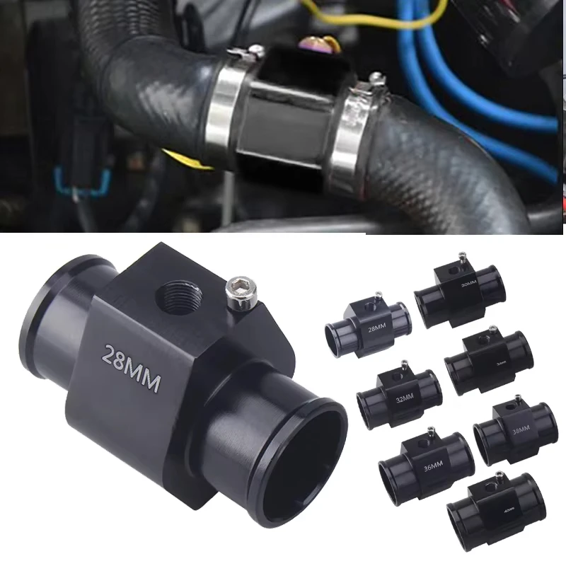 1Pcs Water Temp Temperature Joint Pipe Sensor Gauge Radiator Hose Adapter Size 28/30/32/34/36/38/40mm