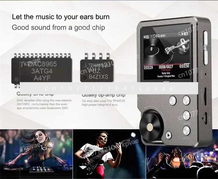 

MP3-105PLUS High-definition MP3 High Fidelity Portable Mini Lossless Player with Screen Music