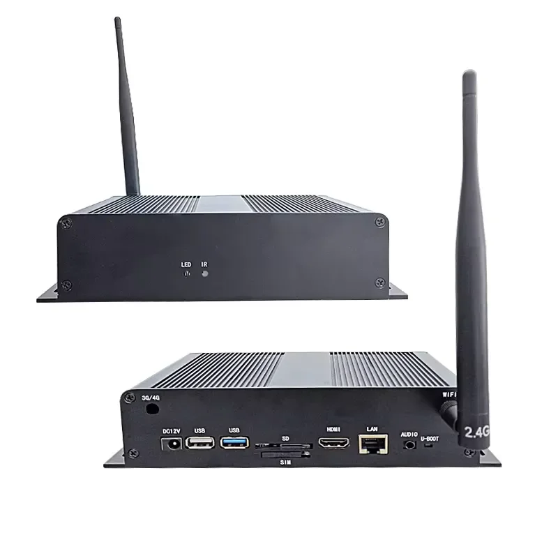 RK3568 Quad Core ultra 4K HD Android Media Player Box for Advertising Screen Display