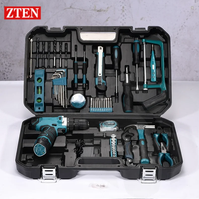 

ZTEN Electric Drill Power Tool Sets High-power Automotive Tools Multifunctional Repair Combination Toolbox Auto Repair Tool Case
