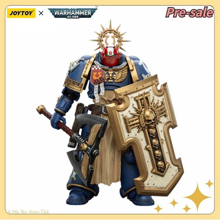 

【Pre Sale】Original JOYTOY 1/18 Action Figure Warhammer 40000 Ultramarines Metaurus with Power Ax Stormshield and Plasma Pistol