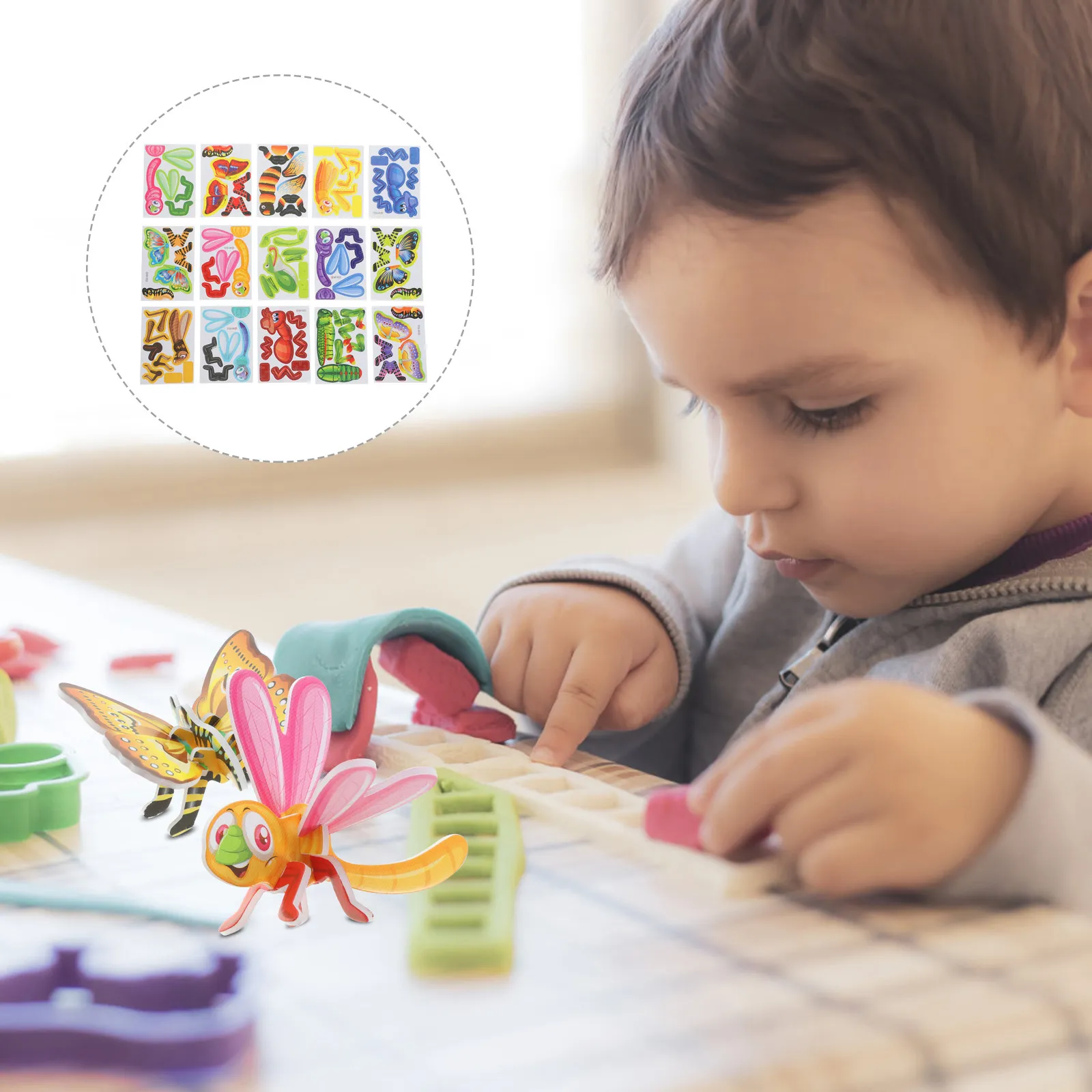 

50 Pcs Interesting Puzzle Plaything Cognition Toys Kindergarten Learning Funny Puzzles