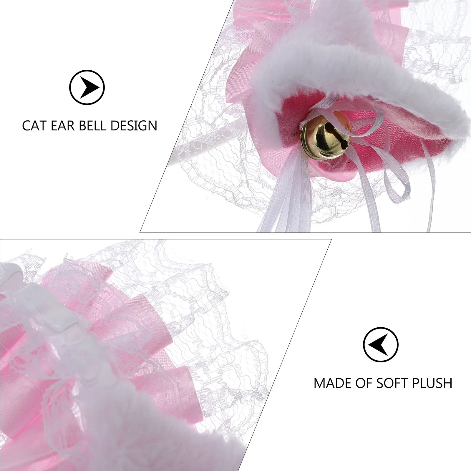 

Cat Ear Hairb Head accessory Plastic Hoop Bow Tie Costume Prop Cosplay Party Hair Tools Styling Devices Decorative Accessories