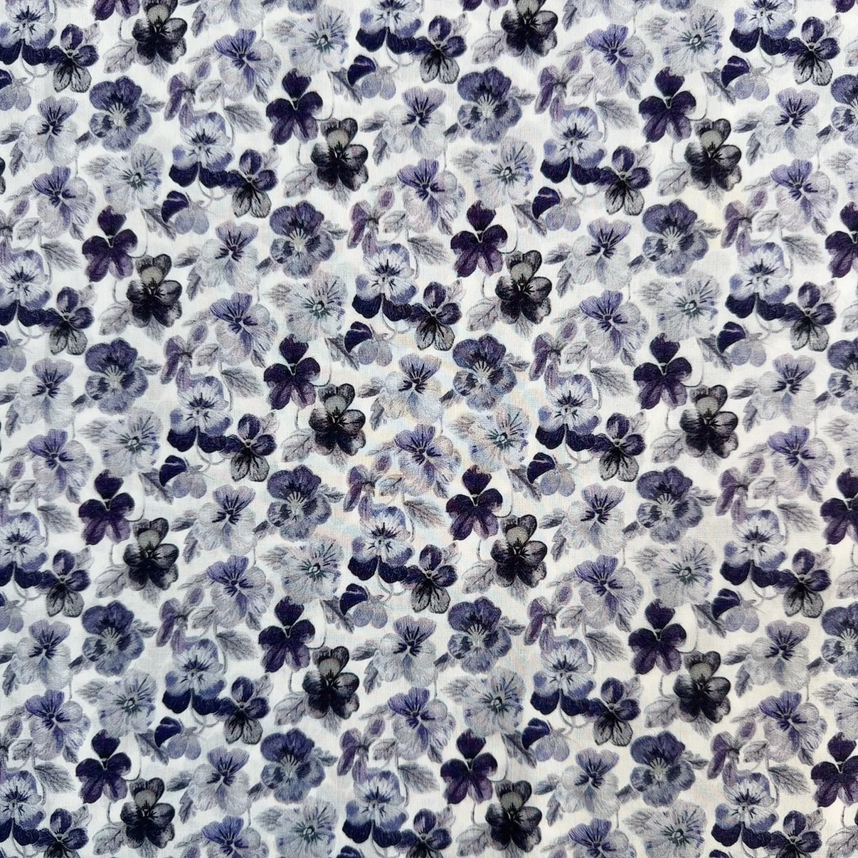 Pure Cotton Liberty Domestic Substitute 80-Thread Shu Silk Handmade DIY Home Fabric Art Tri-color Iris Printed Cotton Cloth