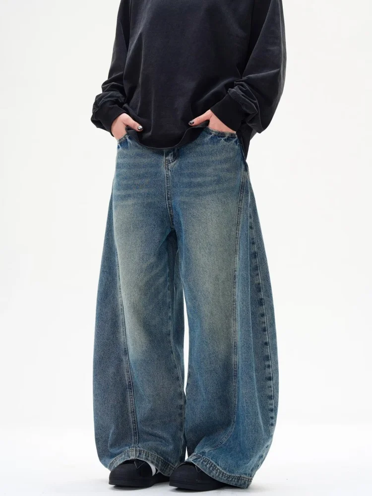 New Street Wear Women's Jeans Y2K New Harajuku Hip Hop Retro Baggy Jeans Denim Pants Men Women Gothic Wide Pants Loose Jeans