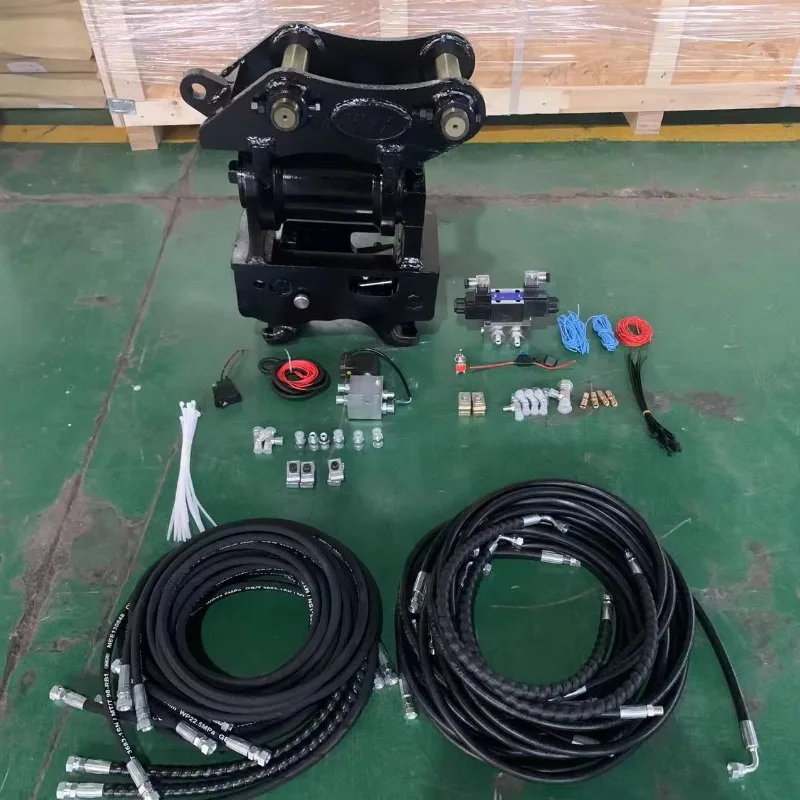 6 Ton Excavator Tilt Rotator Rotating Coupler Hydraulic Tilting Quick Hitch