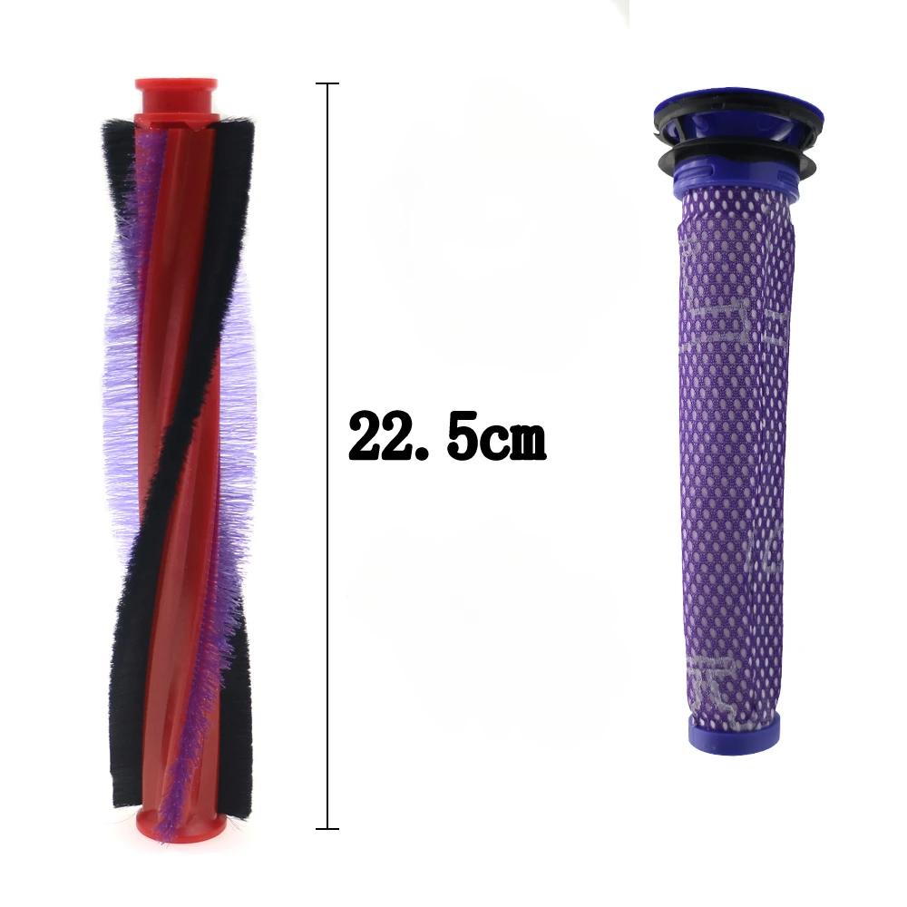 Dyson v6 dc59 dc62 sv073 sv03 963830-01用ナイロンローラーとフィルター交換用ブラシ
