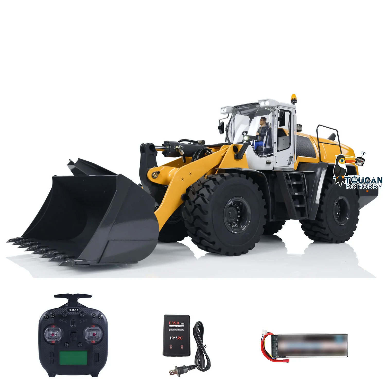 

Toys XDRC 580 1/14 RTR Metal RC Hydraulic Loader TOUCAN RC HOBBY Radio Control Finished Engineering Vehicles Lights Trucks