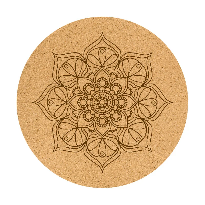 

Cork Meditation Mat Natural Rubber Small Round Yoga Mat Meditation Meditation Mat Worship Buddha Mat Gym Mat Esteras Excercise