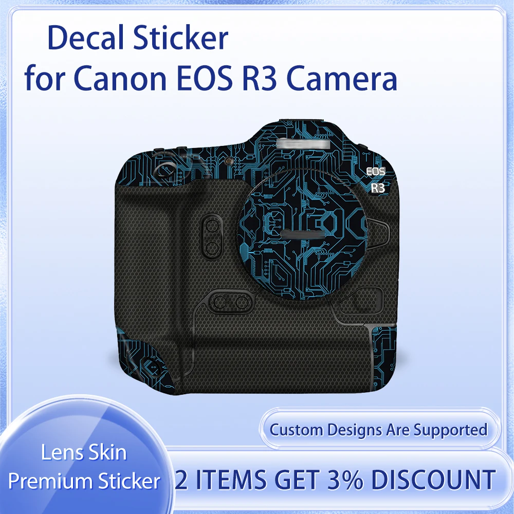 

R3 Decal Skin for Canon EOS R3 Camera Skin Decal EOS R3 Protective Film Cover Film Skin Wrap Covered