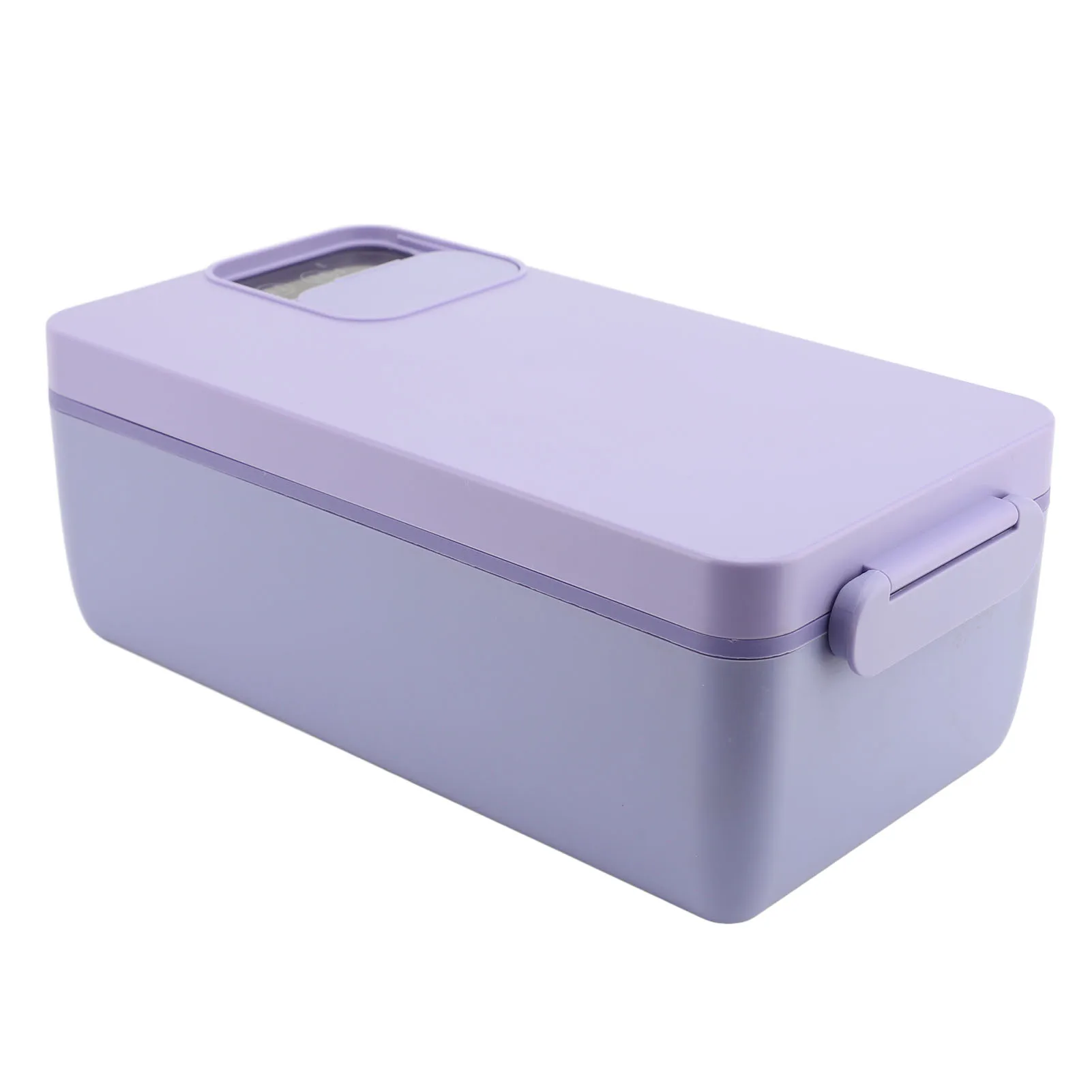 1L Large Capacity Food Warmer Lunch Box Portable Stainless Steel 316 Purple for Office Use