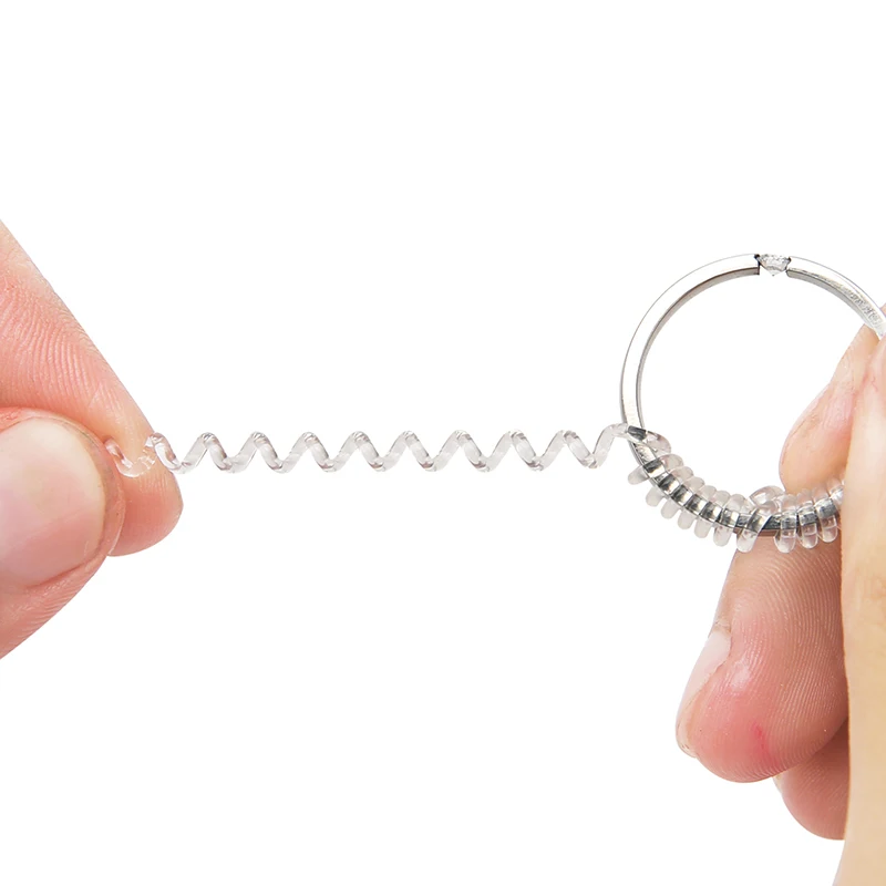 10pcs PU Invisible Ring Adjuster Sizer Spiral Guard Insert Tightener Reducer Resizing For Loose Ring Diy Jewelry Making Tools