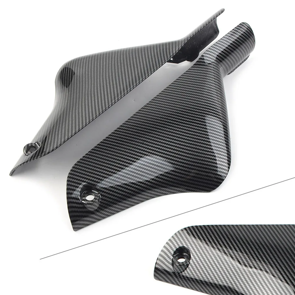 2Pcs Carbon Fiber Pattern Motorcycle Front Fender Fairing Cover Both Side Protector Guard For Kawasaki ZX6R ZX-6R 2000 2001 2002