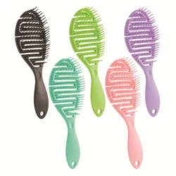 Anti-detangling Hair Brush Curly Hair Comb Brush Hollow Big Curved Scalp Massage Smooth Comb Teeth Kids Brushes Children Combs