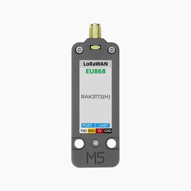 Unidade Lorawan EU868 868-870Mhz Módulo de comunicação de banda de frequência P2P Comunicação STM32WLE5 com antena
