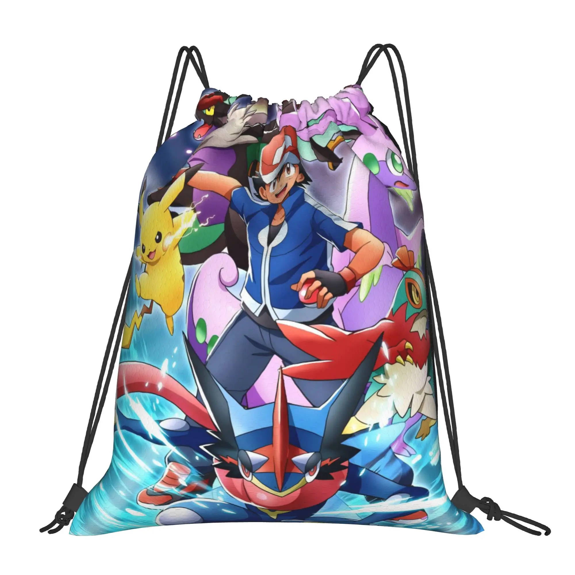 

Портативные дорожные сумки на шнурке Pokemon Pokemon, рюкзаки для хранения вещей