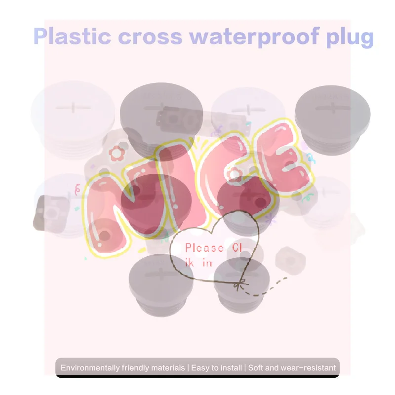 【BA】10Pcs Cross Shaped Plastic Plugs Nylon Waterproof High Quality Threaded Hole Plugs M16X1.5 M18X1.5 M20X1.5 M22X1.5 M25X1.5
