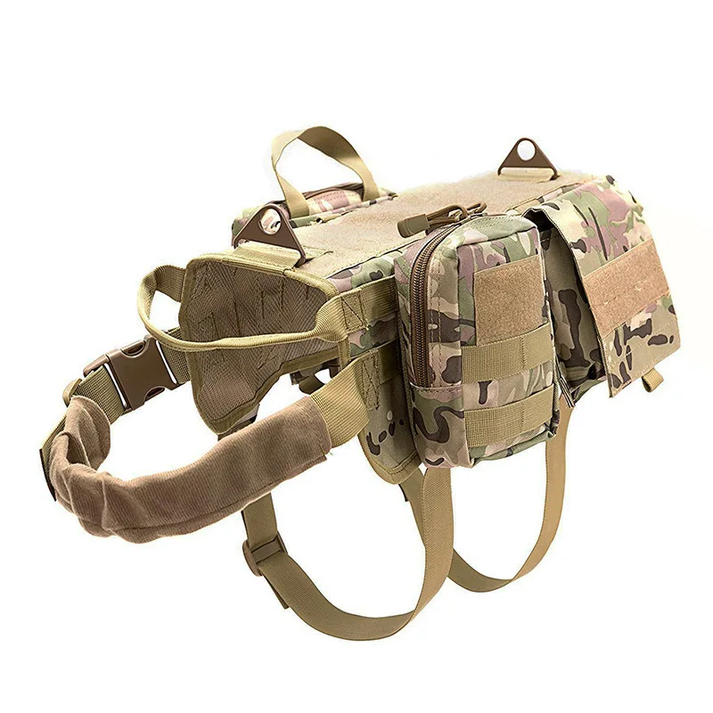 Chaleco táctico camuflaje para perros grandes: arnés resistente - imagen 3
