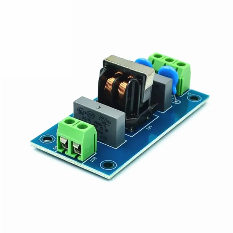 1pcs EMI Filter Sound Booster Filter Socket 220V 2A EMI Filter Module Power Board