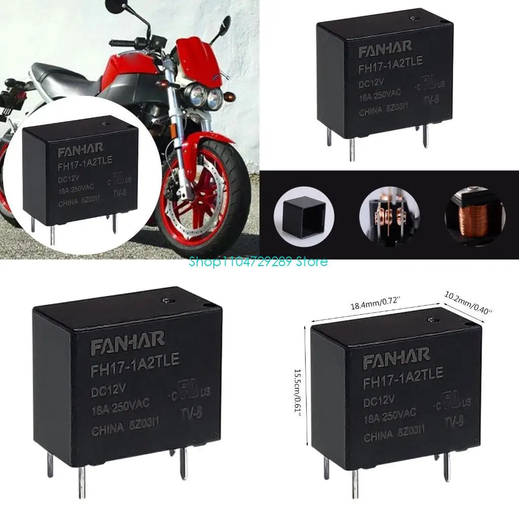 

Для 12V 4 -контакт 16AMP.