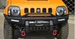 Offroad Front Bumper, for Suzuki Jimny JB64 JB74, 4x4 Steel Bull Bar Guard, with Winch Mount, Extreme Trail Safari Armor