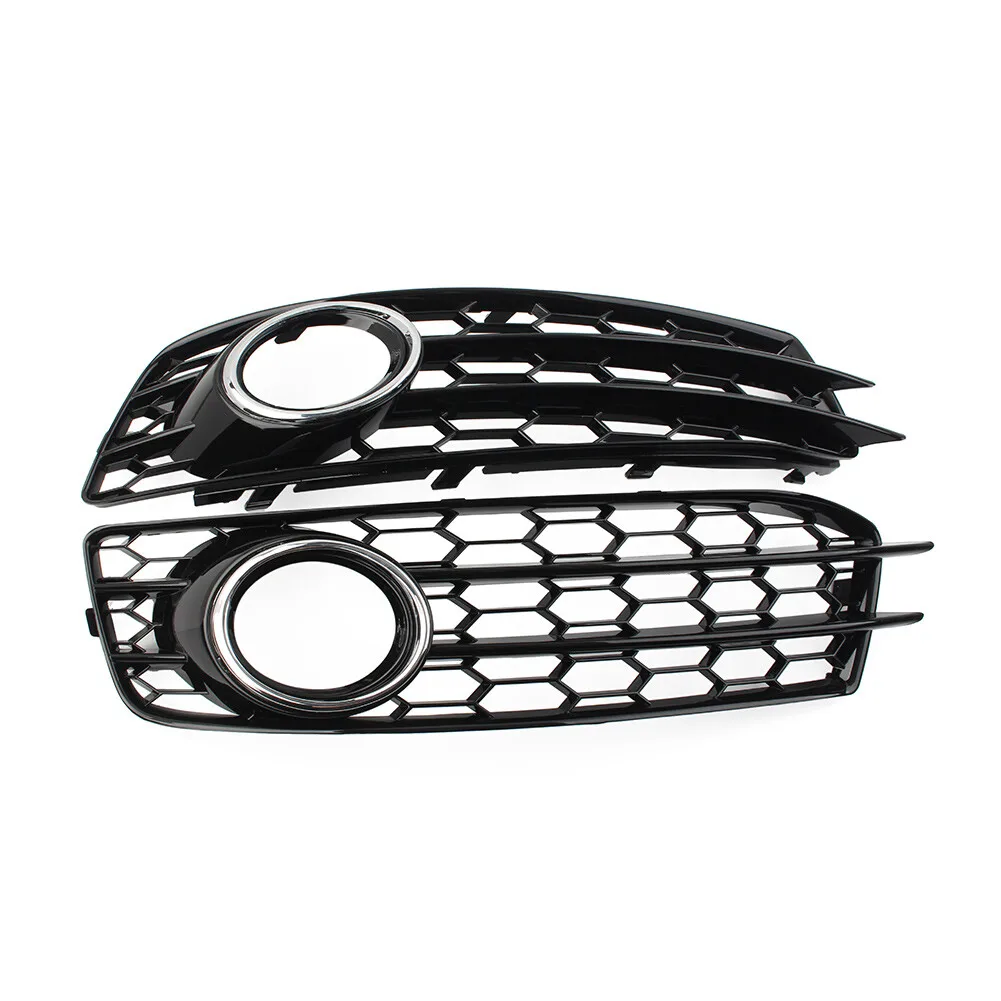 2 قطعة المصد الأمامي للسيارة شبكة مصابيح الضباب مصباح الضباب العسل غطاء الشواية لأودي A3 8P S-Line 2009-2012 8P0807682 8P0807681