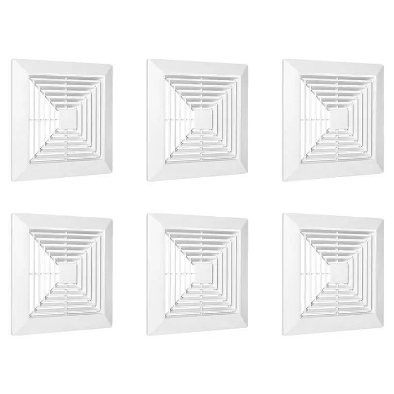 BAAG-6X Bathroom Exhaust Fan Cover With Springs Replacement Parts For Square Ceiling Or Wall-Mount Exhaust Fan, Bathroom
