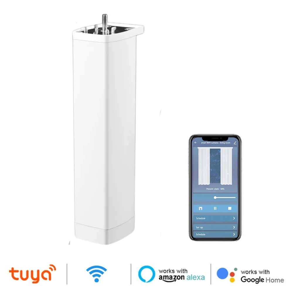 Tuya WiFi Smart Curtain Motor, Quiet Electric Wireless Remote Control, Voice Control Tools, Alexa, Google Home image 3