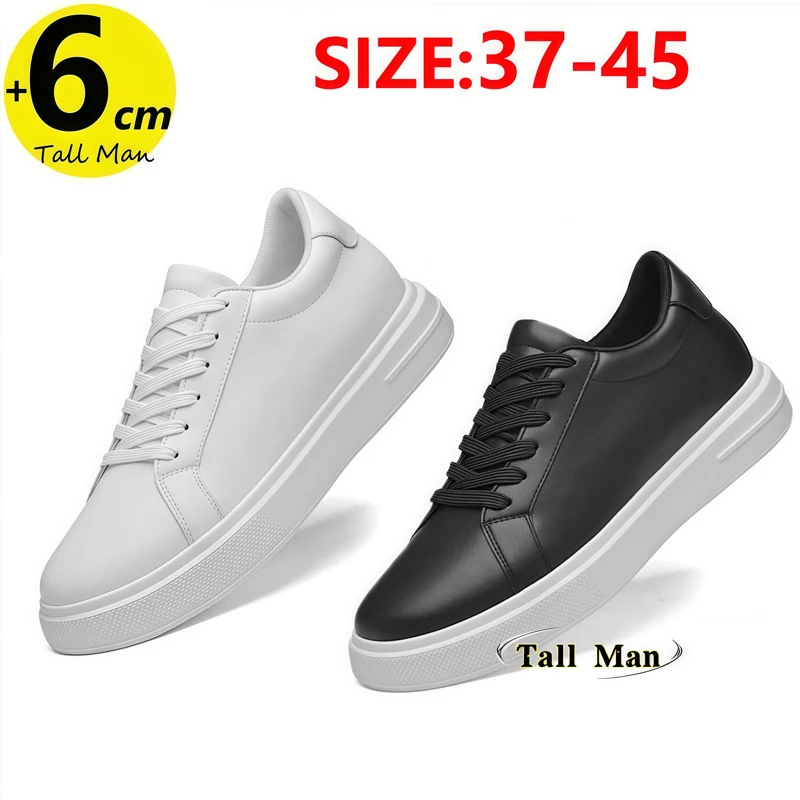 

Мужская обувь-лифт, массивные кроссовки, увеличивающие рост стельки, высота 6 см, большие размеры 37-45