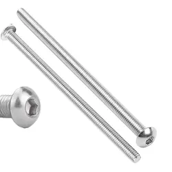 M3 M4 M5 M6 M8 M10 M12 allungato Pan esagono incassato testa a brugola bullone vite rotonda 304 viti in acciaio inox L = 50-150mm