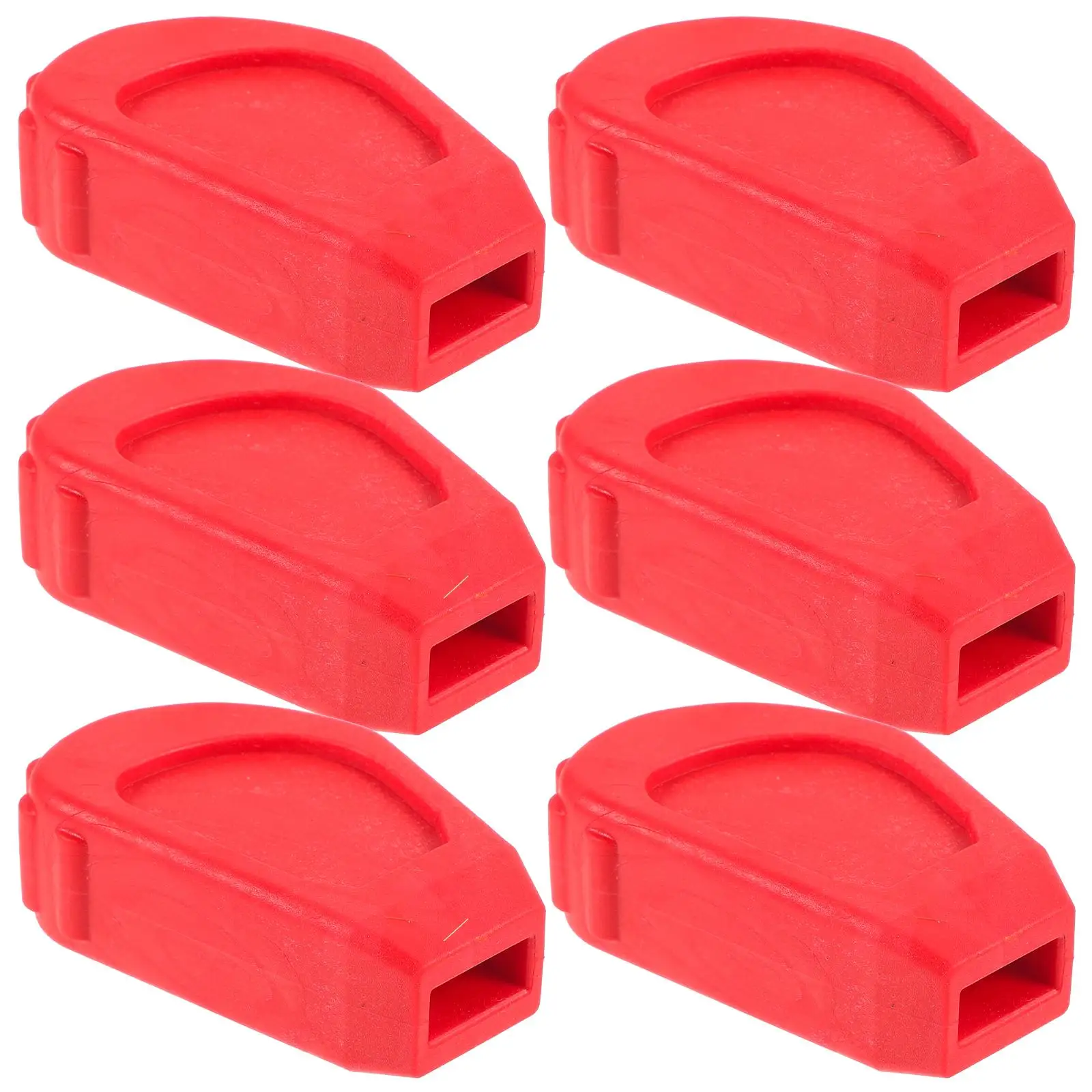 

6 Pcs Drum Rack Feet Rubber Replacement Black Red Kit Protector Stabilizer Pad Anti Slip Drum Set Accessory Leg Protectors