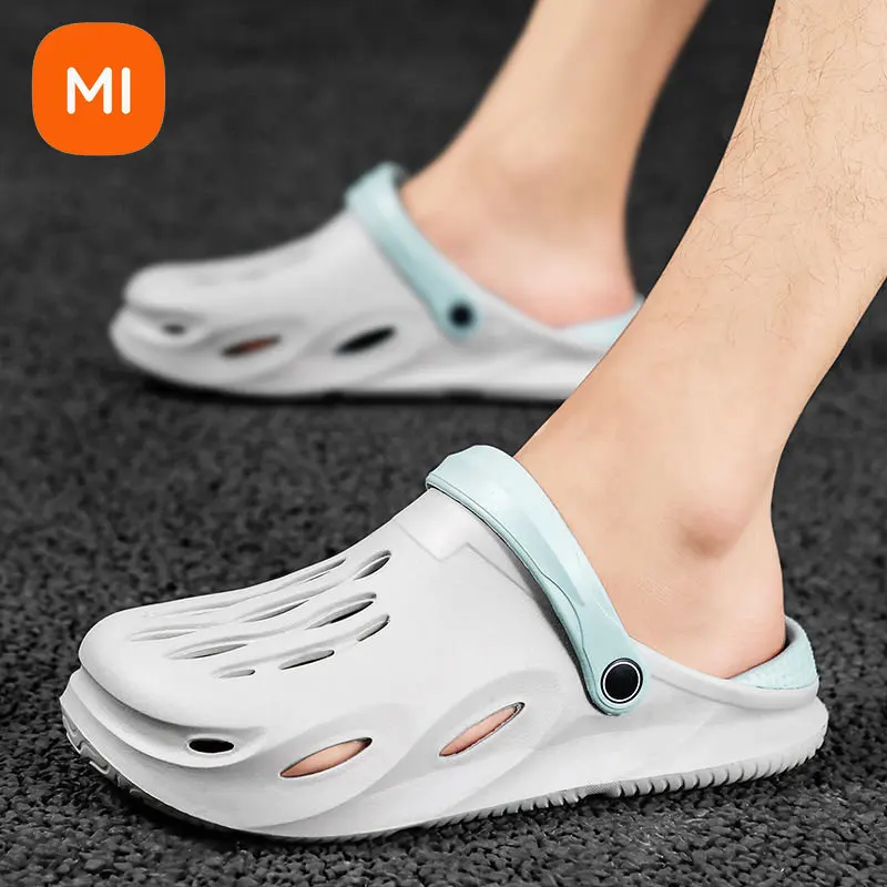 Xiaomi Mijia-メンズユニセックスビーチサンダル,サマーシューズ,軽量,通気性,ソフト