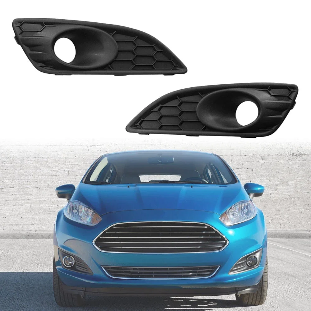 For Ford Fiesta JA8 mk7 2013 - 2017 Car Fog Light Cover Headlight Frame Fog Lights Grille
