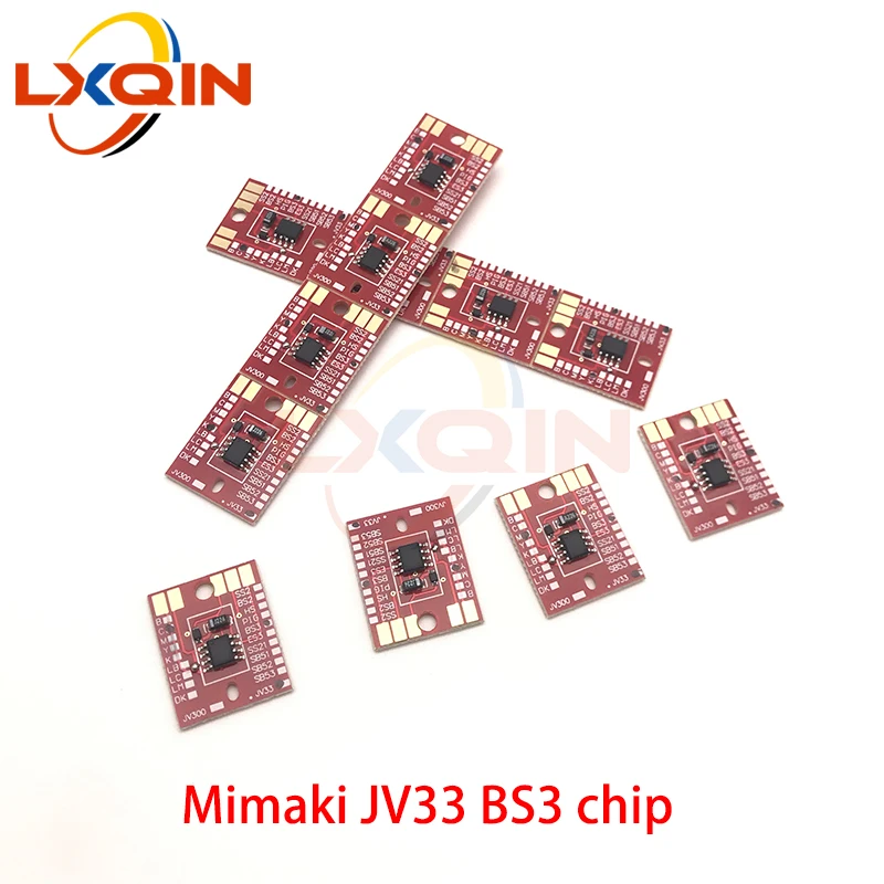 lxqin printer ink chip bs3 chip permanente para mimaki jv33 jv5 cjv30 chip de substituicao 2000ml 01