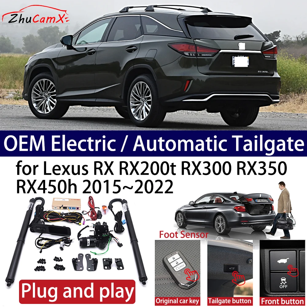 ZhuCamX for Lexus RX RX200t RX300 RX350 RX450h 2015~2022 Car OEM Power Electric Automatic One-Click Smart Liftgate Tail Gate