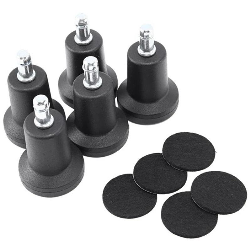 5Pcs Bell Glides Replacement For Office Chair Without Wheels Bar Stool Fixed Stationary Caster Glide High Profile image 3