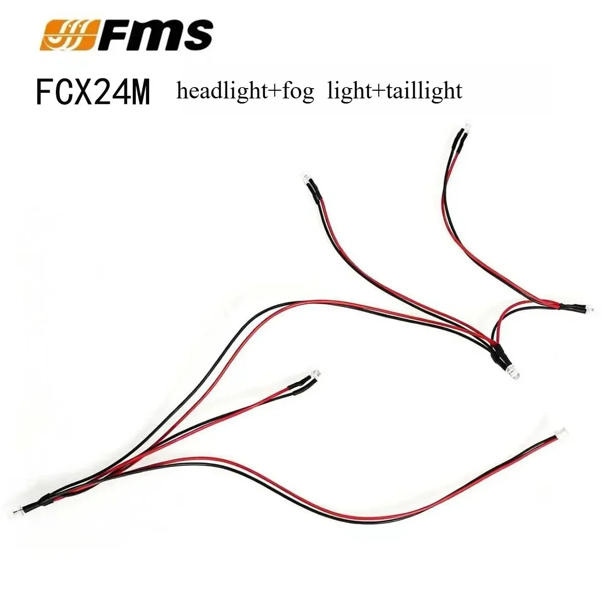 Upgrade The Headlights, Fog Lights, and Taillights of The Modified Lamp Group To 6 Lamp Groups for FMS 1/24 FCX24M RC Car