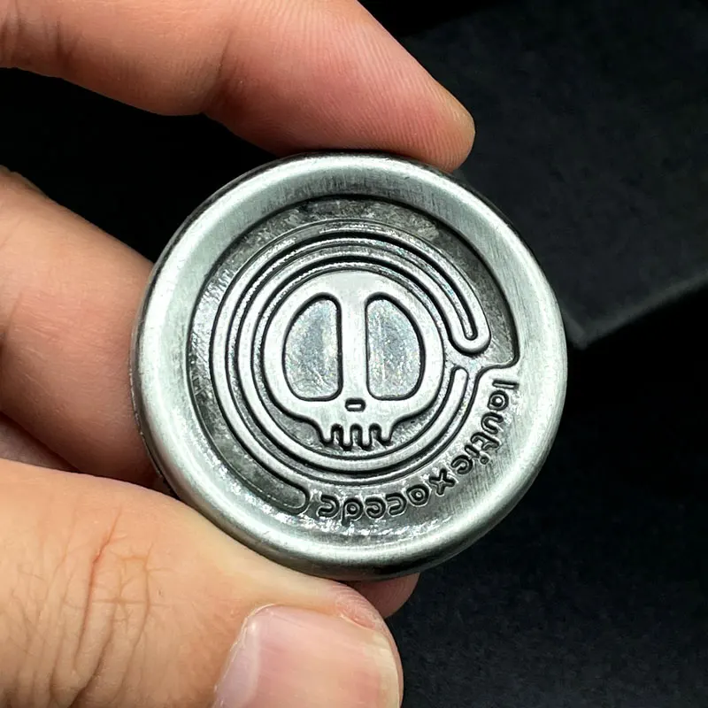 Devil Milk Cap Magnetic hactic Coins Fidget Toys, EDC, Metal, autismo, juguetes sensoriales, TDAH, Spinner de mano, ansiedad, alivio del estrés