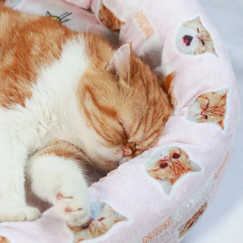 Dropshipping Gift Custom Dog Bed House Waterproof Pet Sleeping Mat Warm Sofa Cushion Mattress Pet Blanket Kennel view 2